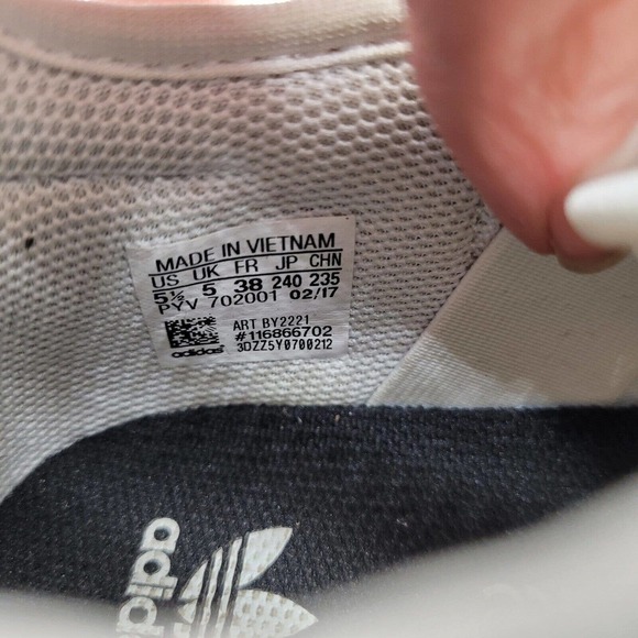Adidas womens Tubular Shadow white Running Shoes Sneakers Size 7.5 mens 5.5 - Picture 8 of 9